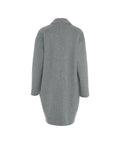 Cappotto monopetto in misto lana #grigio