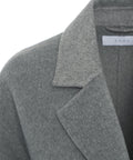 Cappotto monopetto in misto lana #grigio