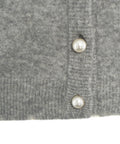 Cardigan con perle #grigio