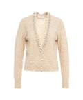 Cardigan con perle #beige