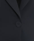 Blazer monopetto con dettaglio di frange #nero