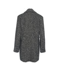 Cappotto midi con strass #nero