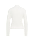 Pullover in maglia pelosa #bianco