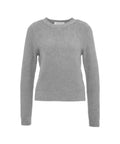 Pullover in maglia pelosa #grigio