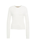 Pullover in maglia pelosa #bianco