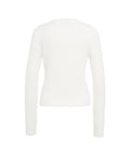 Pullover in maglia pelosa #bianco