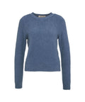 Pullover in maglia pelosa #blu