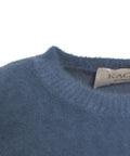 Pullover in maglia pelosa #blu