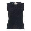 Gilet in maglia pelosa #nero