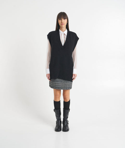 Gilet in maglia #nero