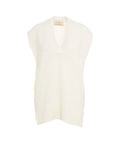 Gilet in maglia #bianco