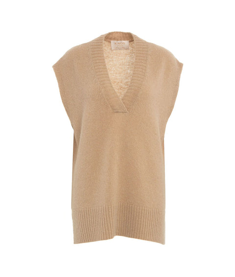 Gilet in maglia #beige