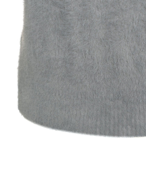 Gilet in maglia pelosa #grigio