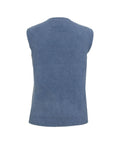 Gilet in maglia pelosa #blu