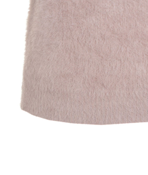 Gilet in maglia pelosa #rosa