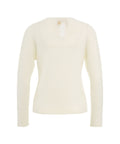 Pullover in maglia #bianco