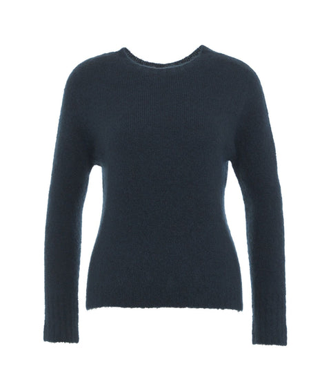 Pullover in maglia #blu