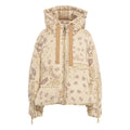 Piumino trapuntato con motivo paisley 'Bandana' #beige