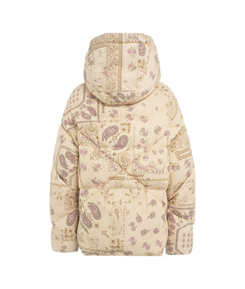 Piumino trapuntato con motivo paisley 'Bandana' #beige