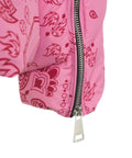 Piumino trapuntato con motivo paisley 'Bandana' #pink