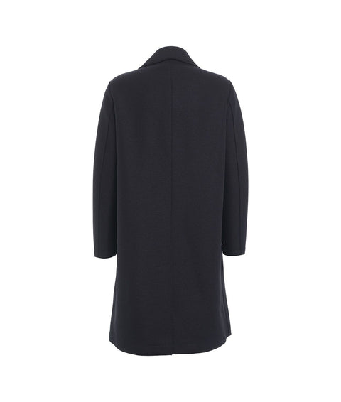 Cappotto in lana vergine pressata #blu