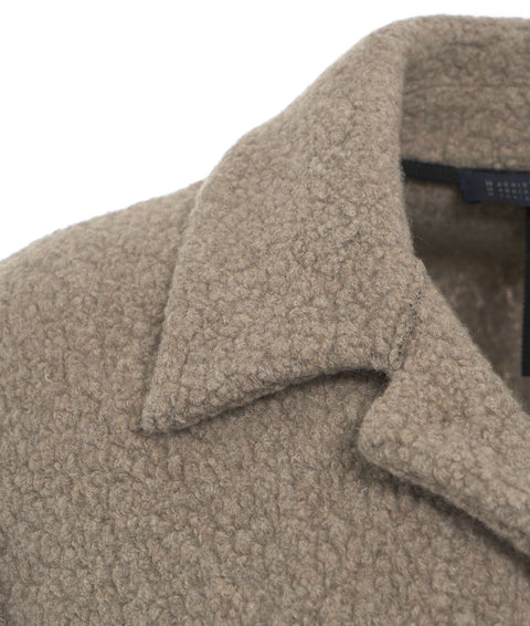 Cappotto ecologico bouclè #beige