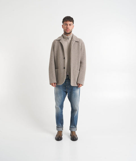 Cappotto ecologico bouclè #beige