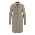 Cappotto monopetto in lana pressata #grigio