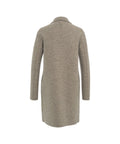 Cappotto monopetto in lana pressata #grigio