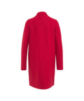 Cappotto monopetto in lana pressata #rosso