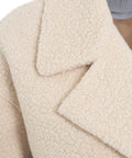 Cappotto in lana ecologica bouclè #beige