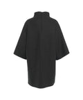 Cappotto kimono in lana pressata #grigio