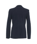 Blazer doppiopetto in misto lana vergine #blu