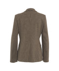 Blazer doppiopetto in pied-de-poule #marrone