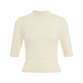 T-shirt a maglia in cashmere 'Lauren' #bianco