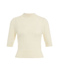 T-shirt a maglia in cashmere 'Lauren' #bianco