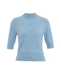 T-shirt a maglia in cashmere 'Lauren' #blu