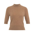 T-shirt a maglia in cashmere 'Lauren' #marrone