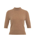 T-shirt a maglia in cashmere 'Lauren' #marrone