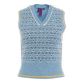 Gilet in maglia in misto cashmere #blu