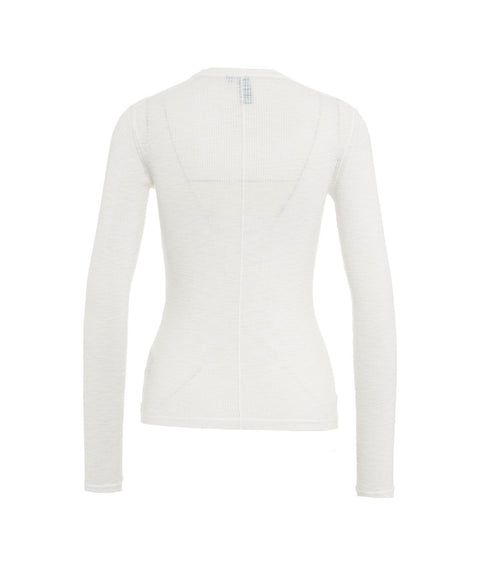 Long Sleeve Shirt in Baumwolle #bianco