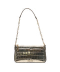 Borsa a spalla in croco 'Empire Medium' #oro