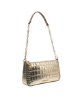 Borsa a spalla in croco 'Empire Medium' #oro