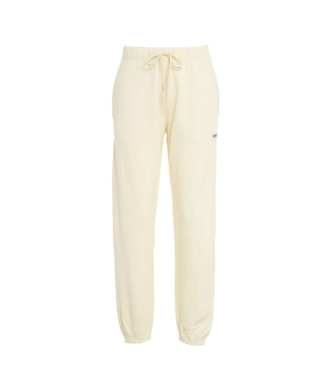 Pantaloni jogger con stampa logo #bianco