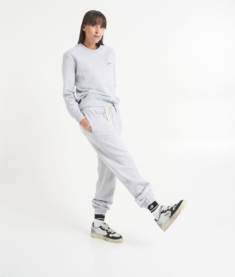 Pantaloni jogger con stampa logo #grigio