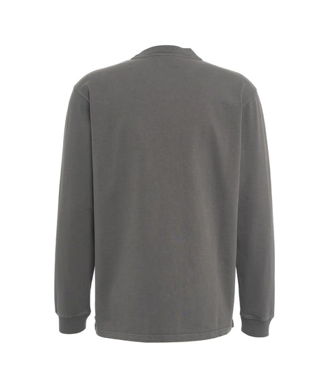 Sweatshirt con logo #grigio