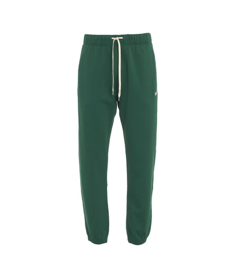 Pantaloni jogger con etichetta logo #verde