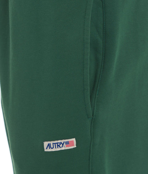 Pantaloni jogger con etichetta logo #verde