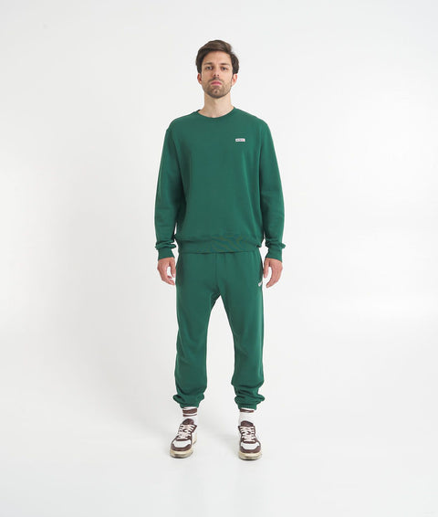 Pantaloni jogger con etichetta logo #verde