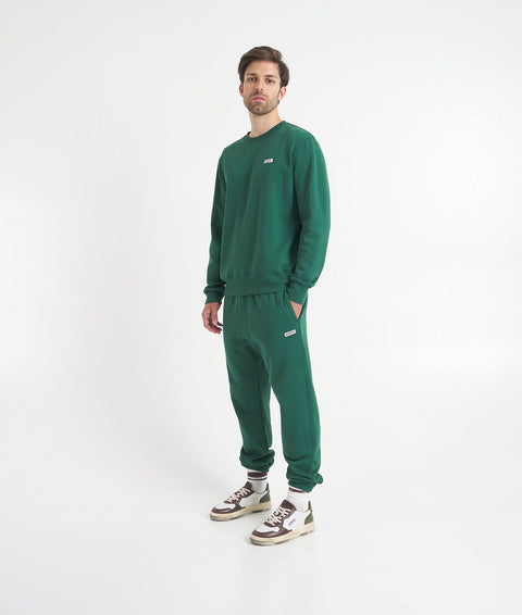 Pantaloni jogger con etichetta logo #verde